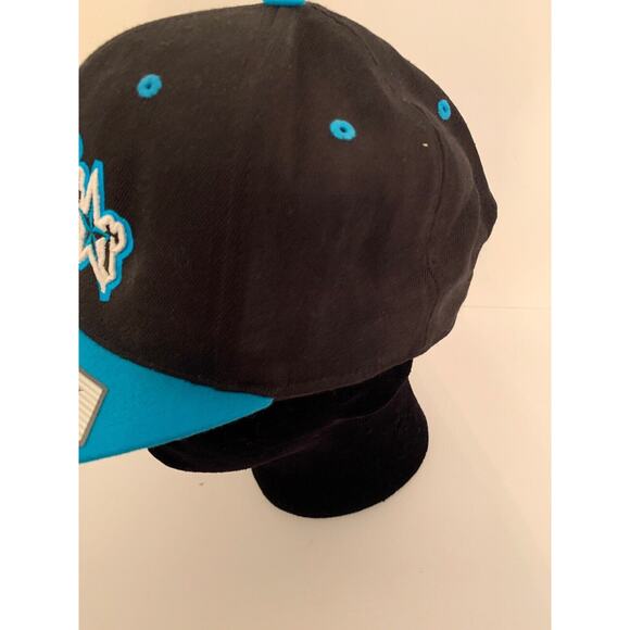Four Star Decal Shop Black Teal Snapback Hat Cap New - Picture 4 of 8